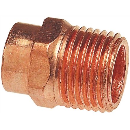 NIBCO 1 in. Copper Pressure Cup x MIP Adapter Fitting I6041